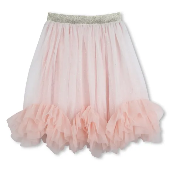 Billieblush Jupon Pailleté en Tulle avec Volants