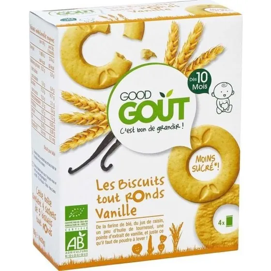 Good Goût Biscuits Tout Ronds Vanille Bio 80g
