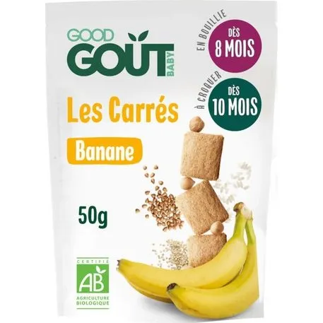 Good Goût Carrés Banane Bio