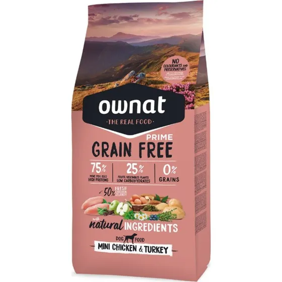 Ownat Prime Grain Free Mini Poulet & Dinde