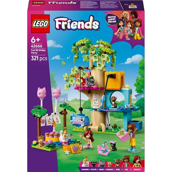 LEGO Friends - Fte d'Anniversaire et Arbre  Chats 42666
