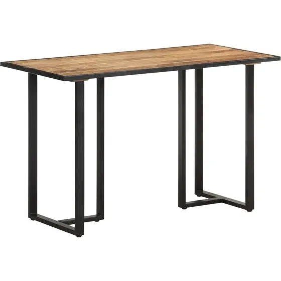 Cocon d'Ambre Table  manger industrielle manguier 120 x 60 cm