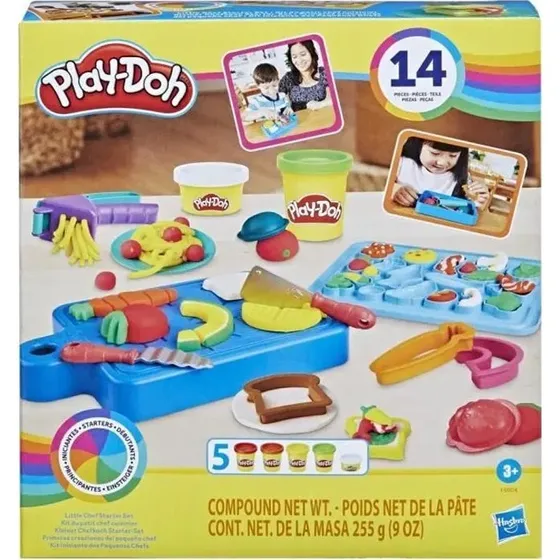 Play-Doh Kit du petit chef cuisinier avec 14 accessoires