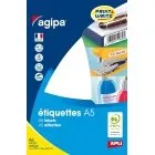Apli Agipa Étiquettes Expéditeur/Destinataire A5 Blanc 48 pièces