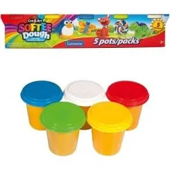 CRAZART Pâtes à modeler Softee - Coffret 5 pots 110g