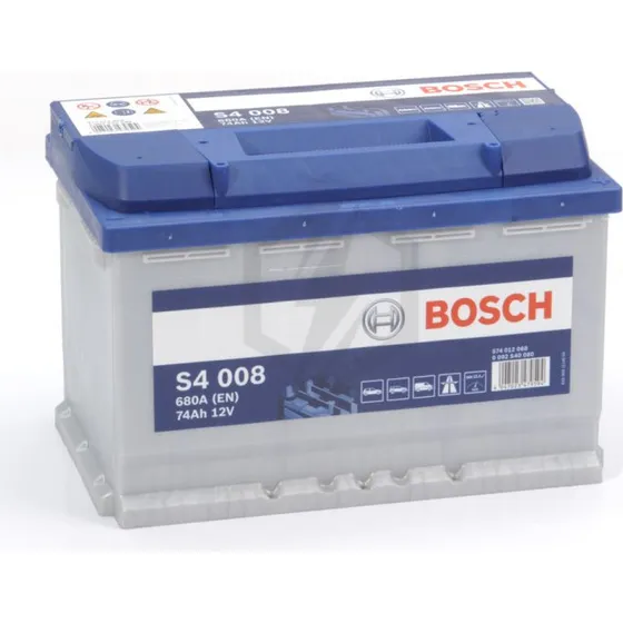 Bosch S4008 Batterie 12V 74Ah 680A Borne Droite