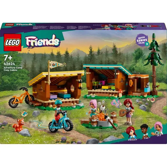 LEGO Friends 42624 Les Cabanes Chaleureuses de la Base de Loisirs