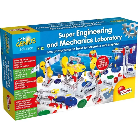 Lisciani Laboratoire d'Ingénierie et Mécanique - Kit Construction 7 ans+