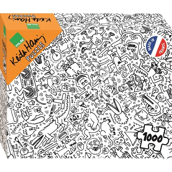 Vilac Puzzle Keith Haring 1000 pièces Noir et Blanc