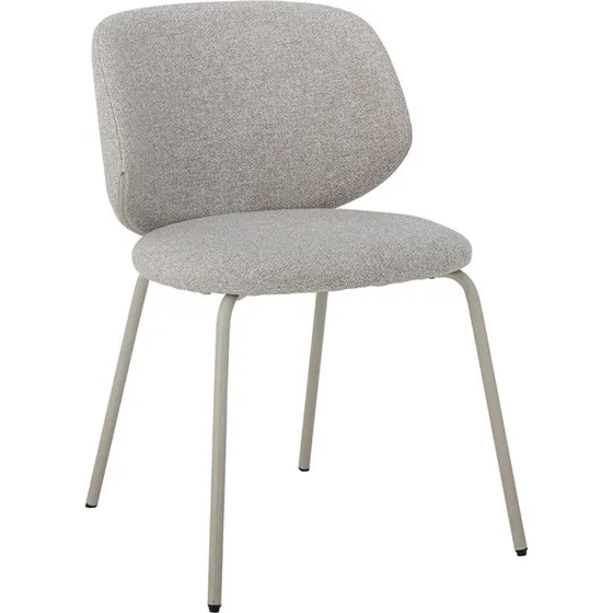 Bloomingville Chaise Ponte Gris Tissu Boucl