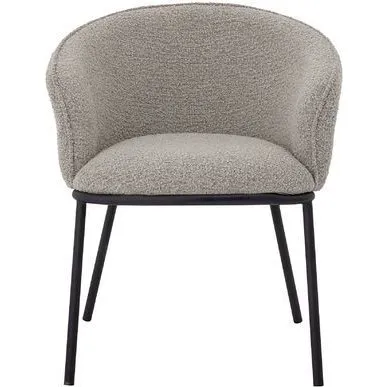 Bloomingville Chaise Cortone Gris avec Accoudoirs