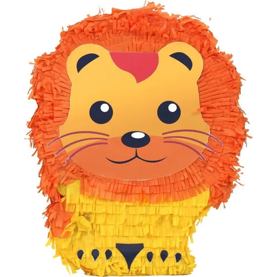 Lion Piñata 40 cm Jaune et Orange