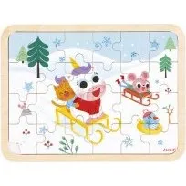 Janod Puzzle À la montagne 24 pièces en bois