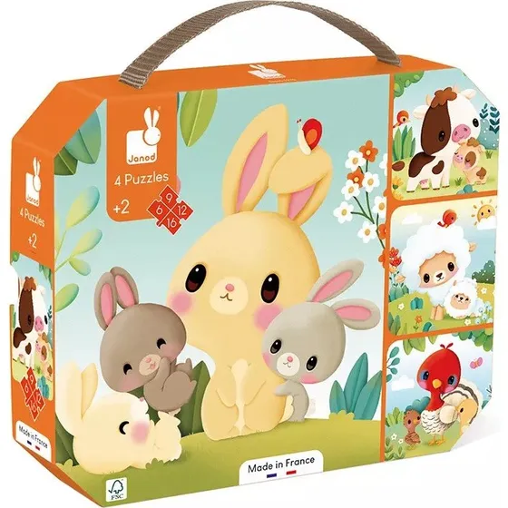 Éveil Ferme - Puzzles Évolutifs Animaux de la Ferme