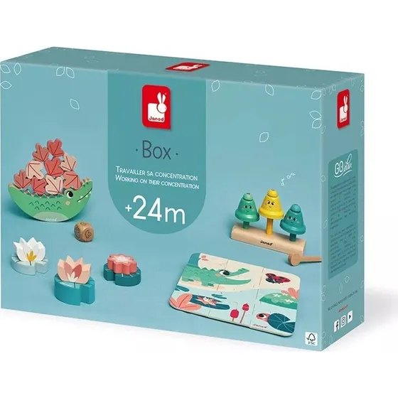 Janod Box 24 mois - Jouets éveil en bois
