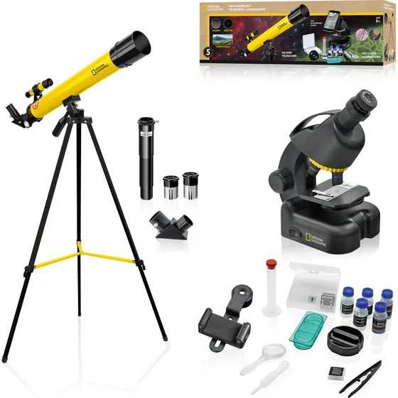 National Geographic Kit Télescope + Microscope 100x/640x