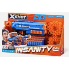 X-Shot Insanity Manic Blaster - Pistolet à Fléchettes