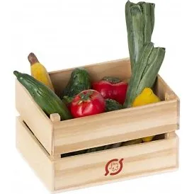Maileg Panier Fruits et Légumes en Bois