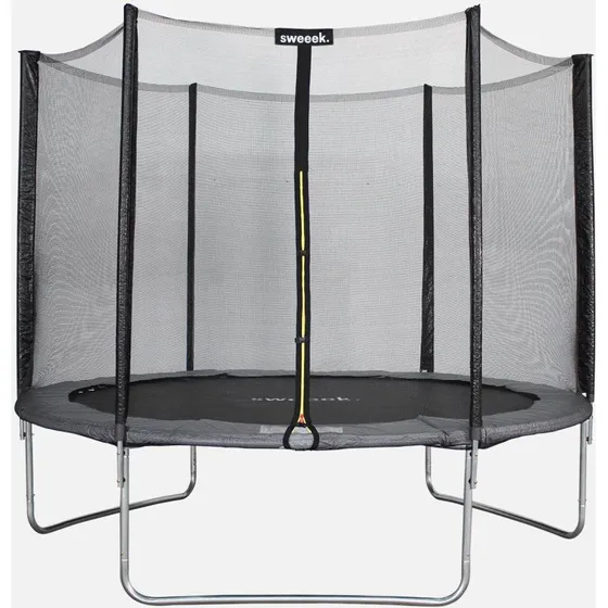 Mars Trampoline Rond 305 cm Gris avec Filet de Protection