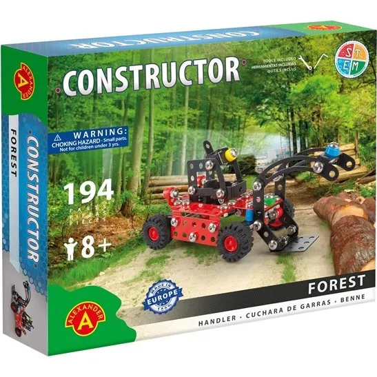 Alexander Toys Constructor Forest - Chargeuse à bois (194 pièces)