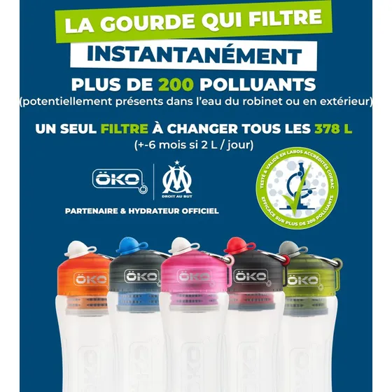 ÖKO 650 ml bleue - Gourde filtrante