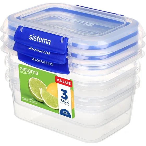Sistema Klip It Plus Boîte 1L Lot de 3