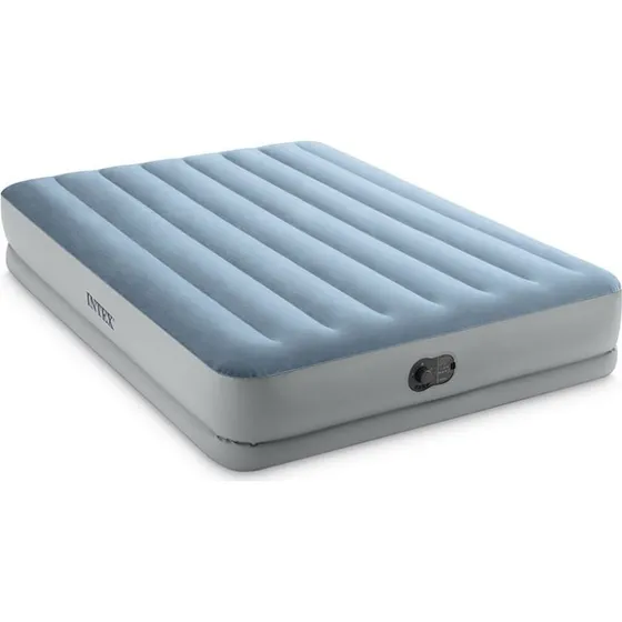 Intex Dura-Beam Queen USB-fill 203x152x36 cm Bleu