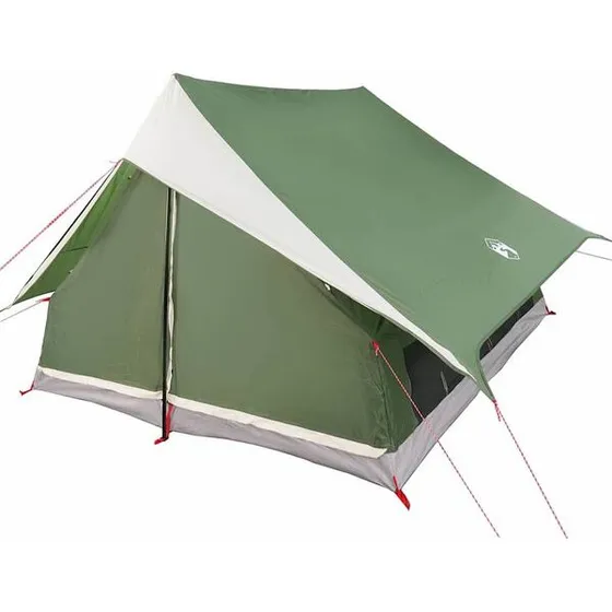 vidaXL Tente familiale vert/blanc 315 x 286 x 200 cm