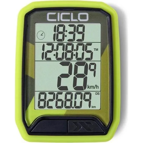 Protos 213 Sans Fil Vert - Ordinateur de Vélo 4 Lignes
