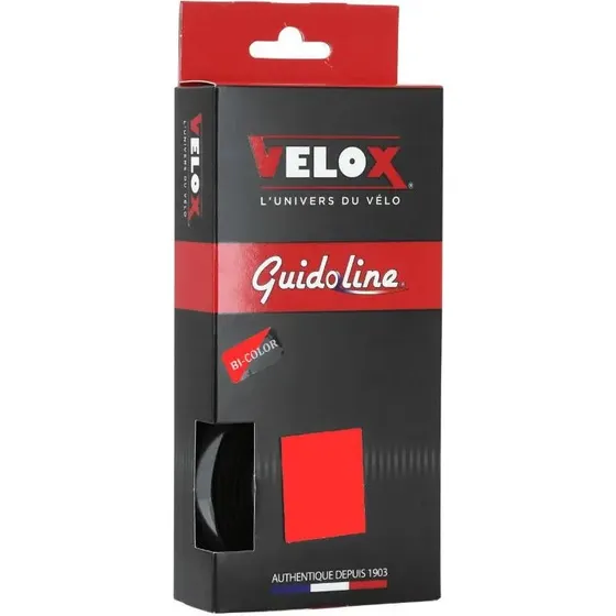 Velox Maxi Cork Ruban de Cintre 2.5mm 1.85m Noir/Rouge