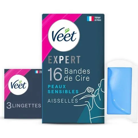 Veet EXPERT Koude Waxstrips Aisselles Peaux Sensibles
