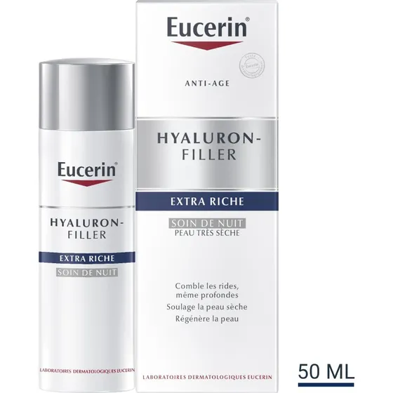 Eucerin Hyaluron Filler +3x Effect Soin de Nuit Extra-Riche