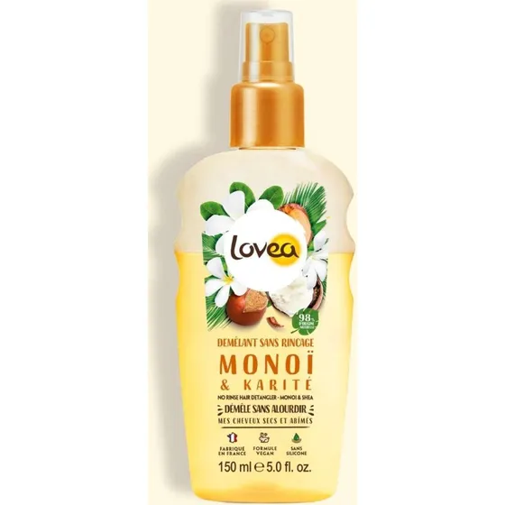 Lovea Démêlant Sans Rinçage Monoï & Karité 150 ml
