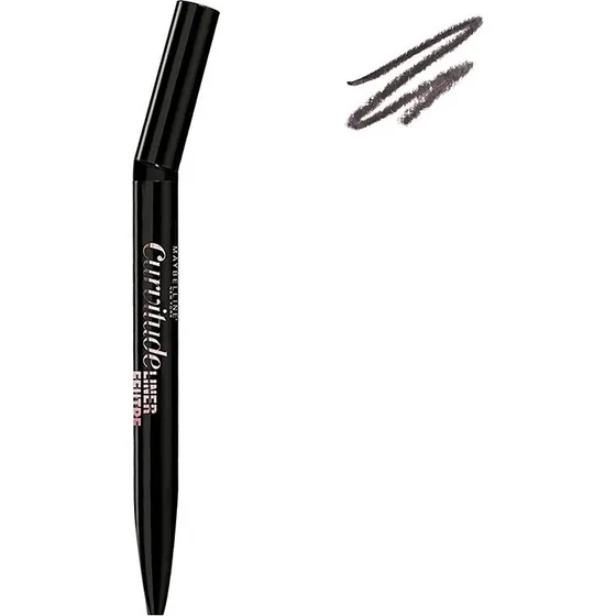 Maybelline Curvitude Eyeliner Feutre Noir Ultra-Fin Longue Tenue