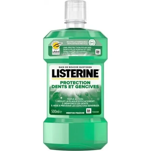 Listerine Bain de Bouche Protection Dents & Gencives 500 ml