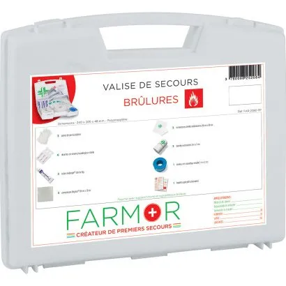 Farmor Valise de secours Brûlures