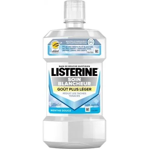 Listerine Soin Blancheur Menthe Douce 500ml
