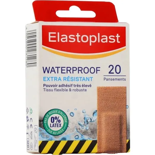 Elastoplast Pansement Extra Résistant Waterproof 10x6 cm