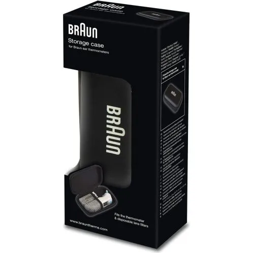 BRAUN Boîtier de Rangement Thermomètre Auriculaire Noir
