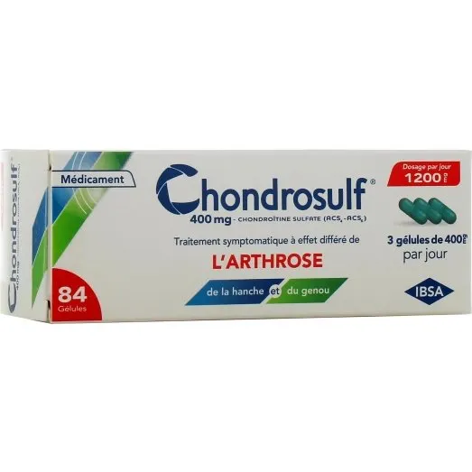 Ibsa Chondrosulf 400mg Arthrose - 84 Gélules