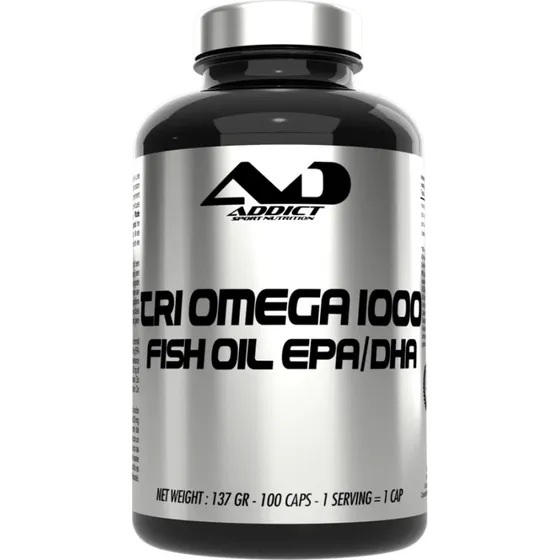 Addict Sport Nutrition Tri Omega 1000 - 100 Gelcaps