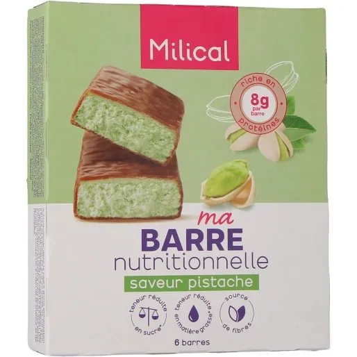 Milical Hyperprotéiné Chocolat-Orange 6 Barres