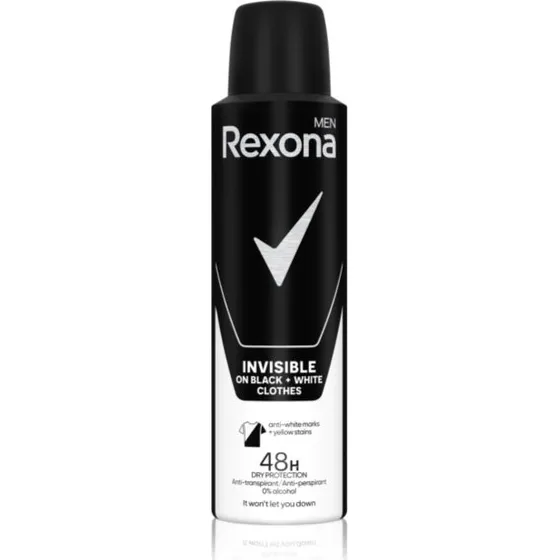 Rexona Black+White Invisible Man Motionsense Spray 150 ml