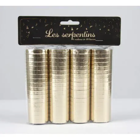 Serpentins Or 18 Lanceurs X4