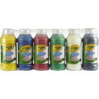 Crayola 6 Bouteilles Peinture Lavable