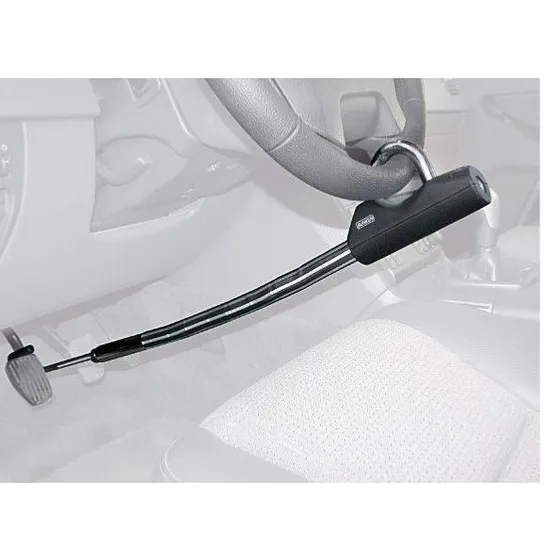 Bunker BP80 Antivol Volant-Pédale Articulé Gris/Noir