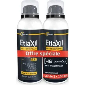 Etiaxil Homme Anti-Transpirant Contrôle 48h — 2x150 ml