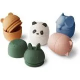 Liewood Gaby Classic Bath Toys 5-pack Crème de la Crème