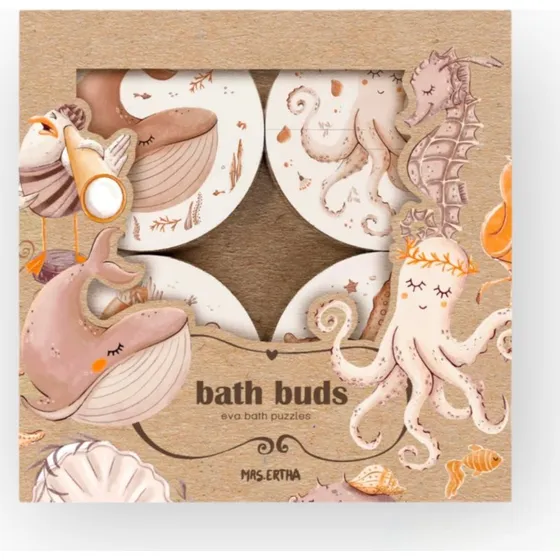 Mrs Ertha - Puzzles de bain flottants Animaux Marins