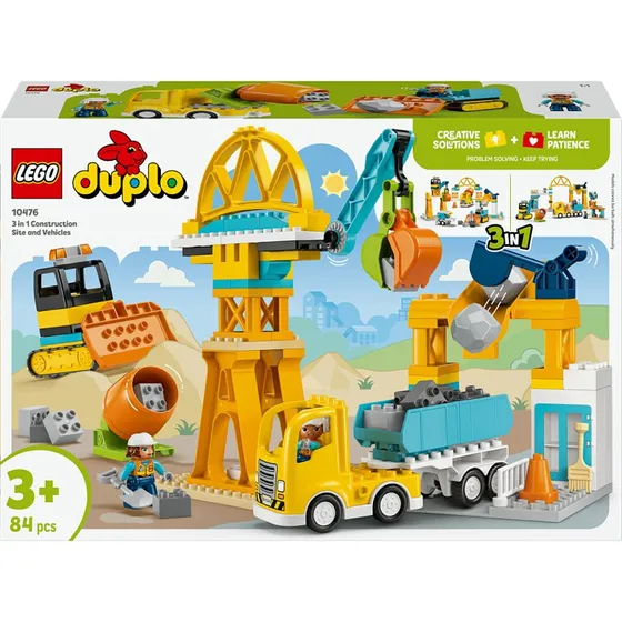 LEGO DUPLO Chantier et Véhicules 3-en-1 10476